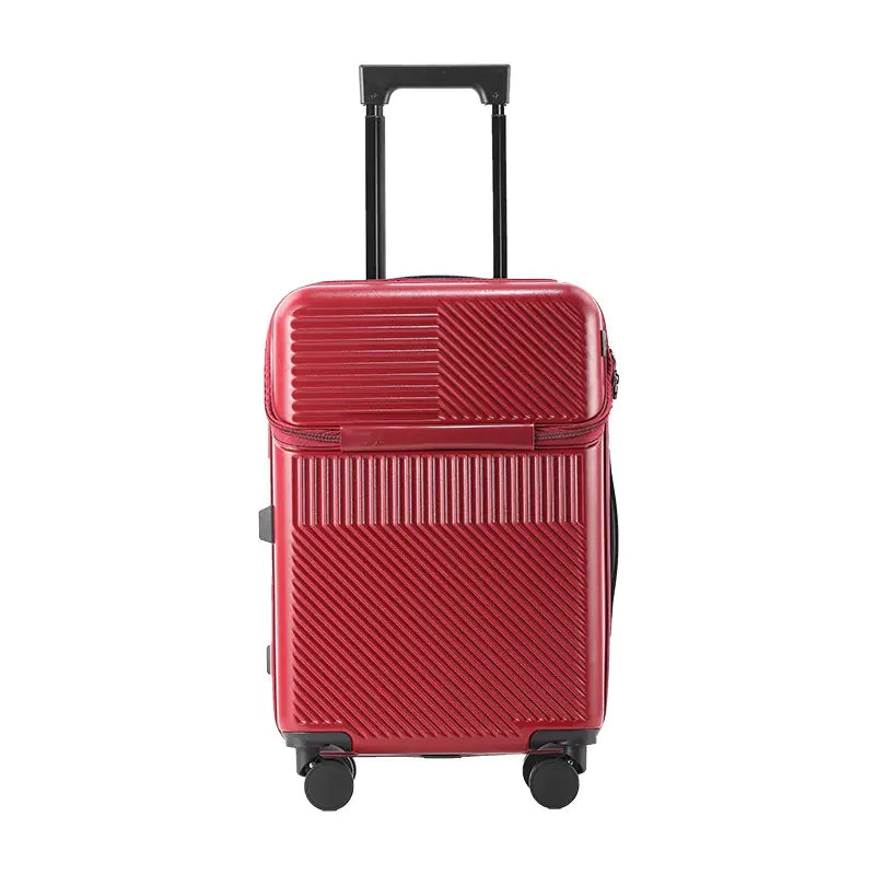 20-Inch Multifunctional Travel Suitcase with Cup Holder
