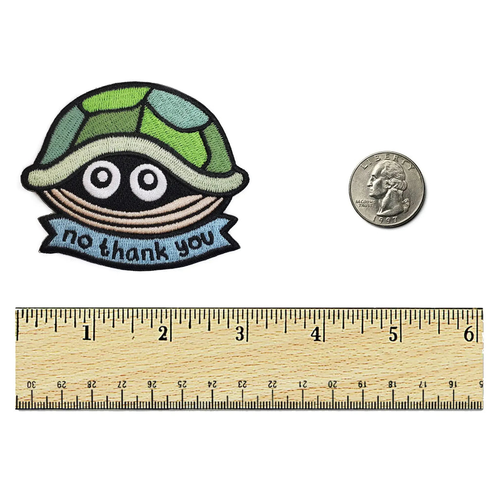 No Thank You Turtle Patch