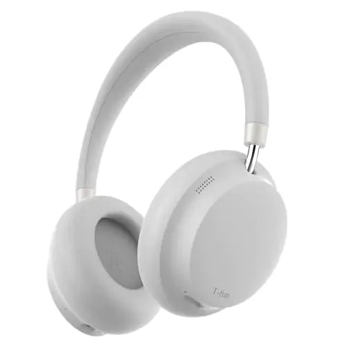 T-fun NC45 Active Noise Cancelling Headphones Comfortable Wireless Over Ear Headphones with Mic 55H Playtime Hi-Res Audio Deep Bass Low Latency Bluetooth 5.3 ANC Headphones for Travel Home