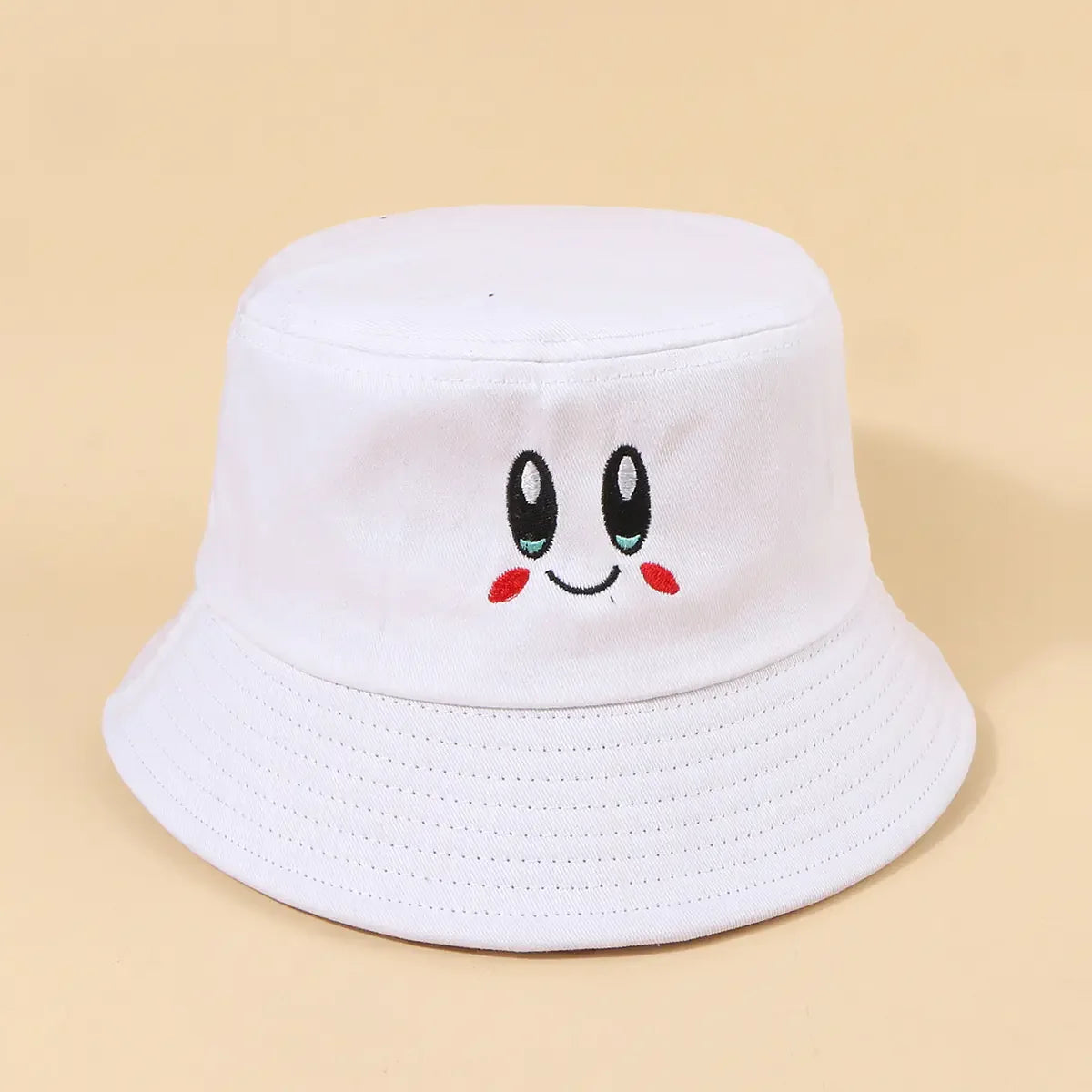 Japanese Style Women's Bucket Hat with Cute Expressions