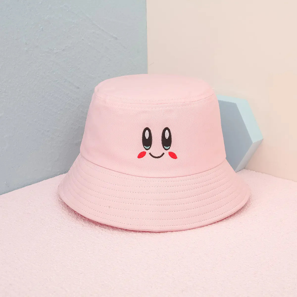 Japanese Style Women's Bucket Hat with Cute Expressions
