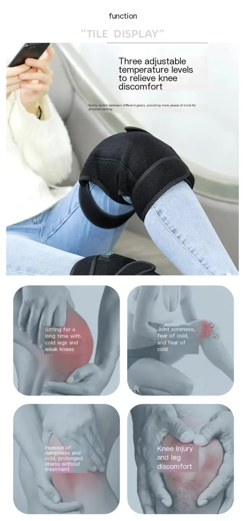 Smart USB Heated Knee Pads