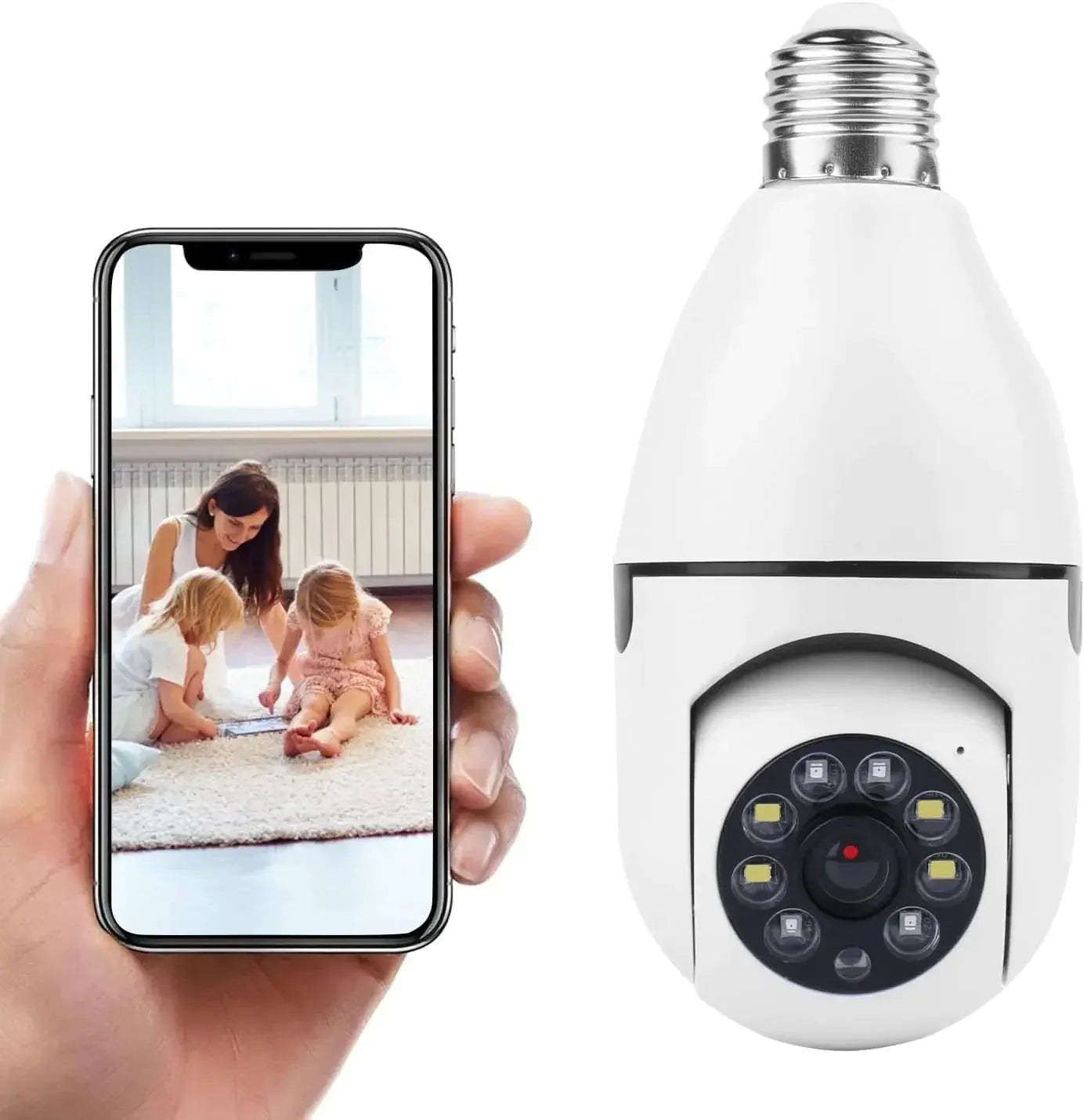 1080P Light Bulb Camera 360 Degree Wireless Wifi Home Night Version Security IP Surveillance