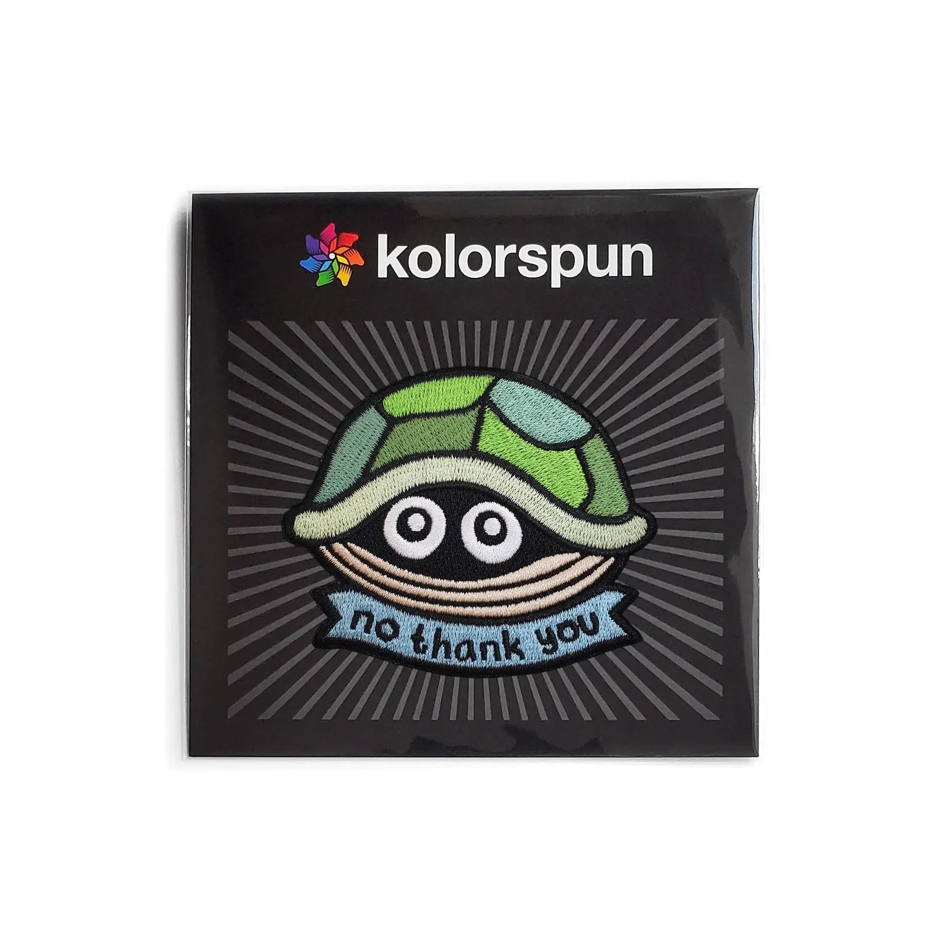 No Thank You Turtle Patch