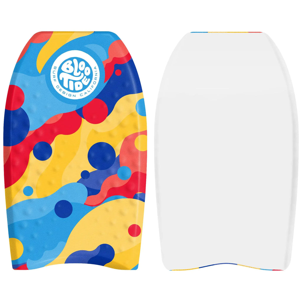 Bloo Tide 22in Mini Bodyboard // Foam Wax Free Soft Kickboard Bodyboard for Adults and Kids of All Levels